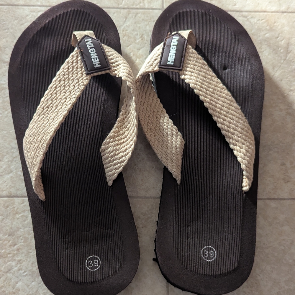 Women's Tan and Brown Sandals